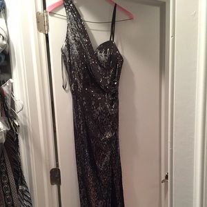 Sequin long dress.