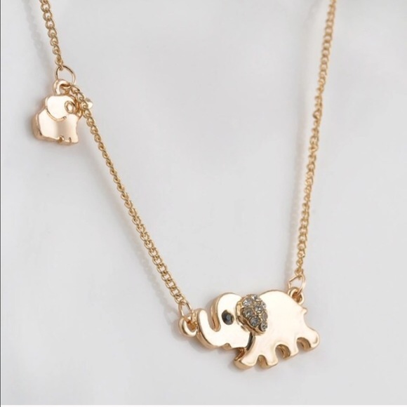 Super cute good luck mommy baby elephant necklace - Picture 2 of 4