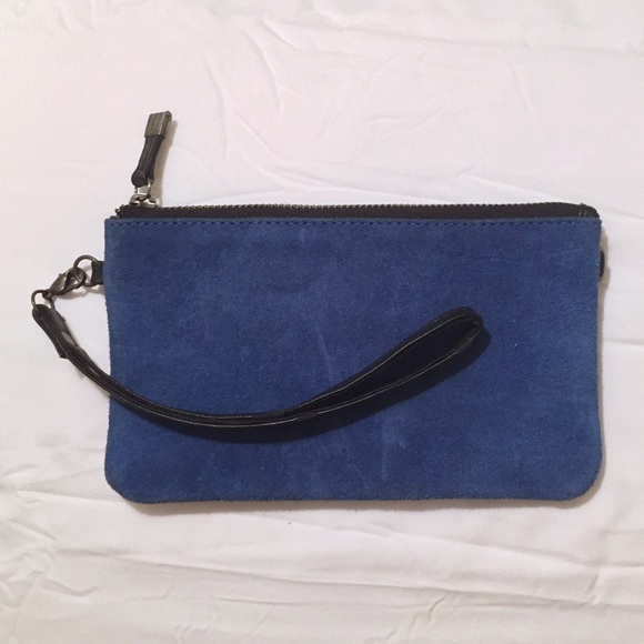 Suede & Leather Clutch