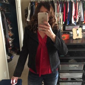 Anne Taylor Black Winter Blazer