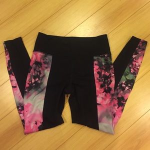 Athleta floral yoga tights