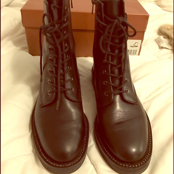 coach combat boots womens