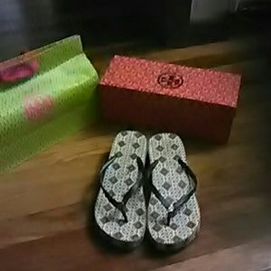 ToryBurk Normandy Blue Flip Flop