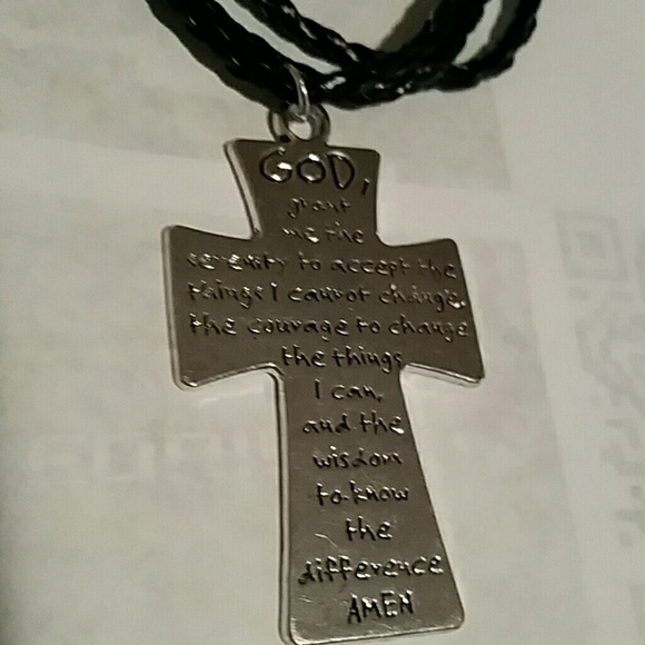 Cute choker necklace with prayer - Picture 2 of 2