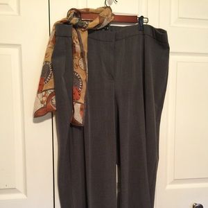 Beautiful grey wide leg dress pants.