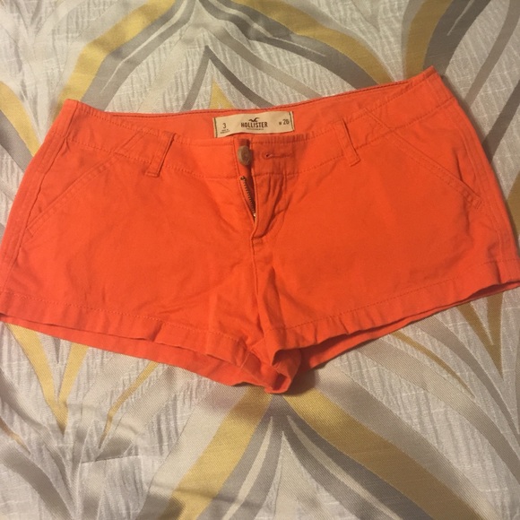 Hollister Orange Shorts