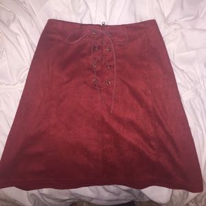 Forever 21 lace up skirt