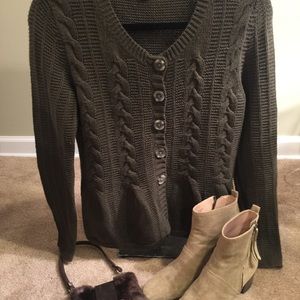 Banana Republic cable cardigan