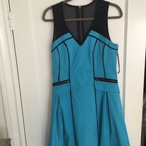 Nanette leopore Andes Piped Aline scuba dress