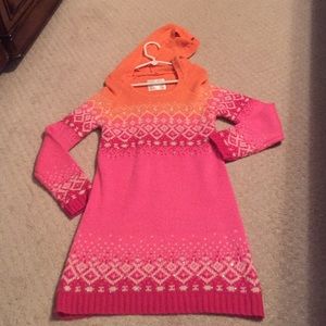 Justice hooded sweater dress size 10