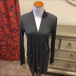 Long Gray Comfy Cardigan