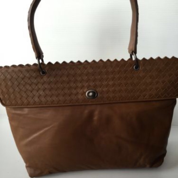 Bottega Veneta Brown Leather Handbag