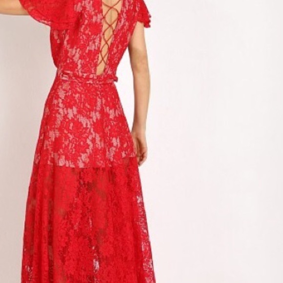 The Jetset Diaries Piazza Maxi in Ruby - Picture 3 of 4