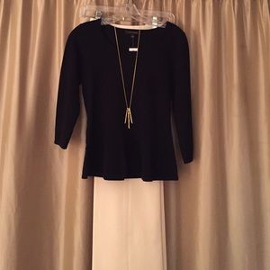 Black Peplum Sweater