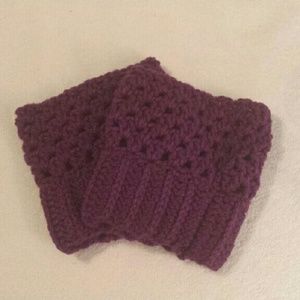Handmade crochet boot cuffs