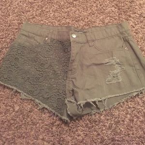 Olive shorts