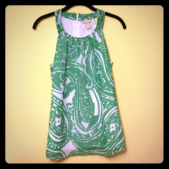 Green summery Banana Republic top