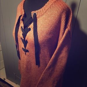 ASOS lace up sweater tunic