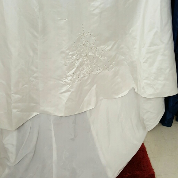 White & Purple Wedding Dress - Picture 2 of 4