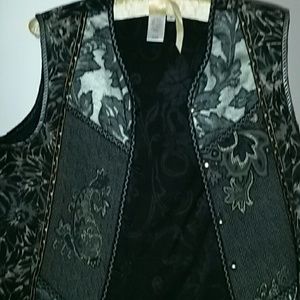 Classy beautiful brocade vest sleeveless