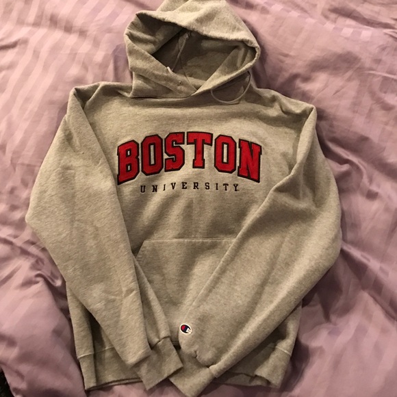 Champion Tops Boston University Hoodie Poshmark