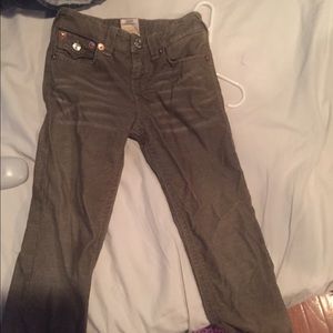 KIDS true religion corduroy JEANS