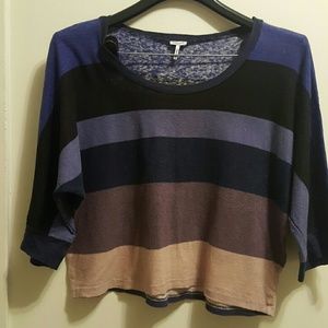 Striped Organic Dolman Tee