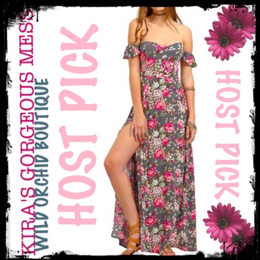 🌹✨HOST PICK✨🌹BNWT OFF SHOULDER FLORAL MAXI DRESS