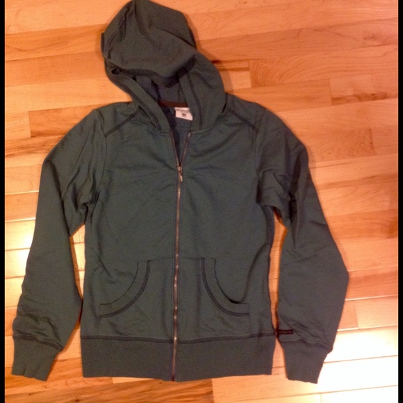 Columbia Sportswear teal zip-up hoodie w/pockets