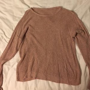brandy melville light pink sweater!