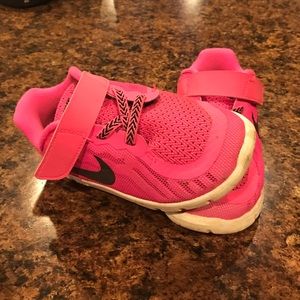Toddler Pink and Black Nike Free 5.0