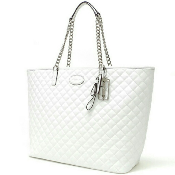 Coach Metro Quilted Chain Tote