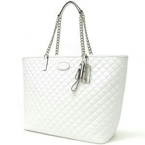 Coach Metro Quilted Chain Tote