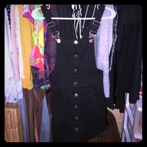 H&M Black Overall Dress
