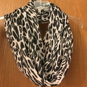 Leopard print infinity scarf