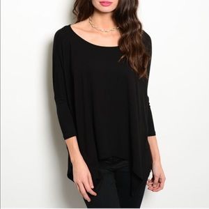 Loose Black Top