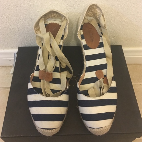 {J.Crew} Wedge Espadrilles Size 9 - Picture 2 of 4