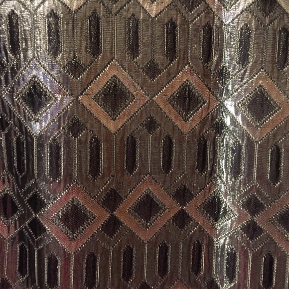 3 for $100! Tory Burch Silver Holiday Dress - Picture 3 of 3