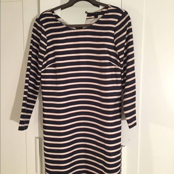 Jcrew Nautical Silk Dress