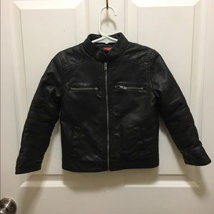 Arizona 3 Toddler Black Real Leather Jacket