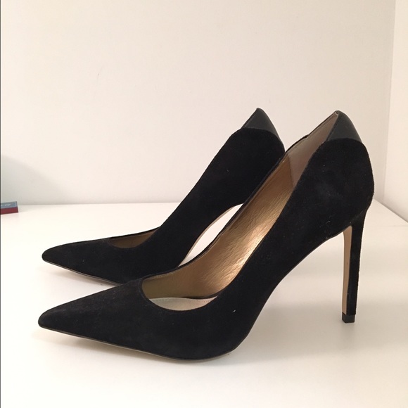 Sam Edelman Suede Black Heels - size 6.5