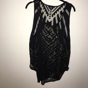 Mossimo Tribal Cutout Tank