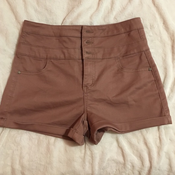 Pants - Dusty rose high wasted shorts