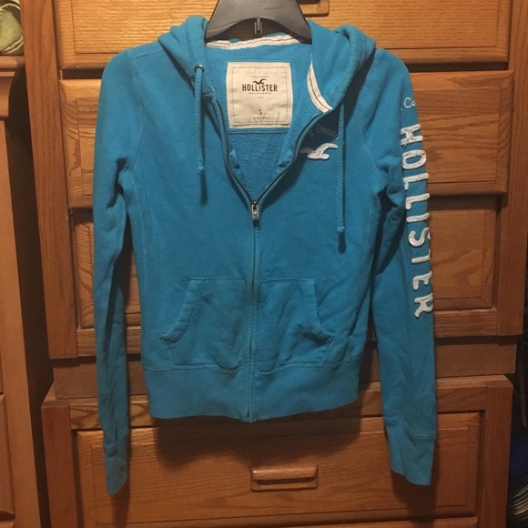 Hollister Aqua Blue Hoodie
