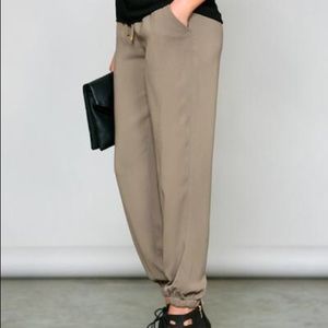 NWT Taupe Harem Pants