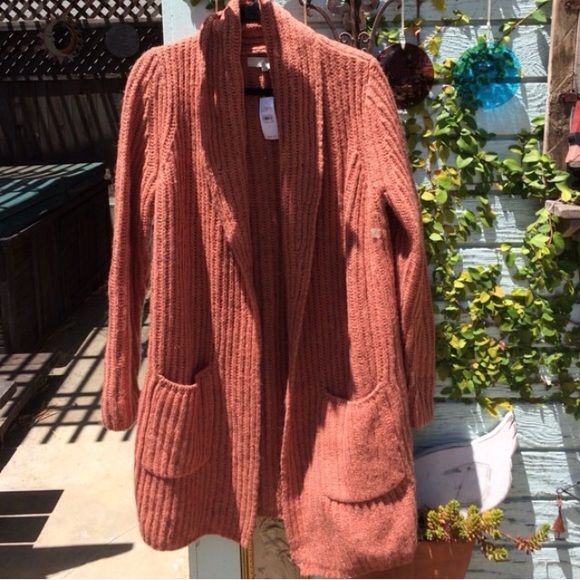 Loft size L pretty soft rust color fall sweater
