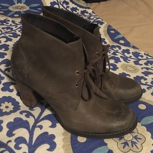 Clarks Indigo Leather Booties