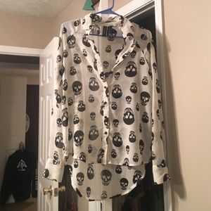 Skull blouse
