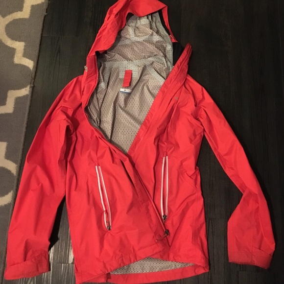 Red Columbia Rain Coat