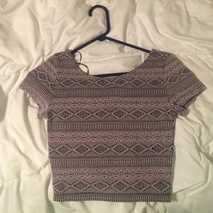 Aztec crop top